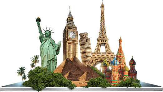 Travel sites collage